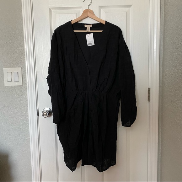 V neck mini black dress H&M - Picture 11 of 12